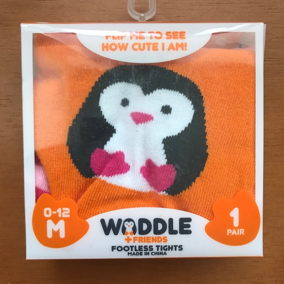 Waddle NEW Footless Tights Penguin Smow Leopard - Picture 4 of 16